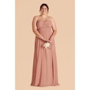 Birdy Grey Grace Convertible Chiffon Pink Bridesmaid‎ Dress Sz XS